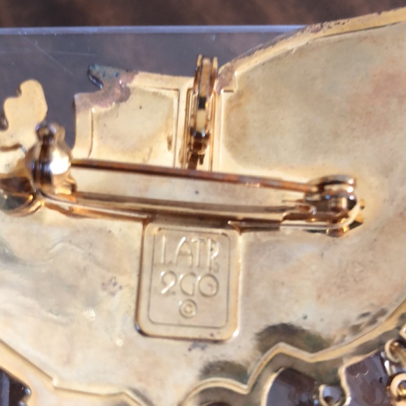 Vintage 2000 Lunch at the Ritz patriotic brooch LATR - Picture 12 of 16